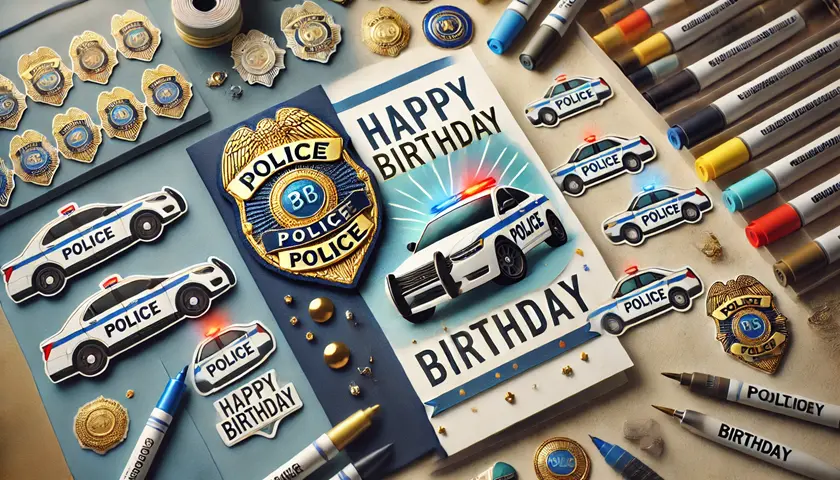 Birthday Cards For Police Officer