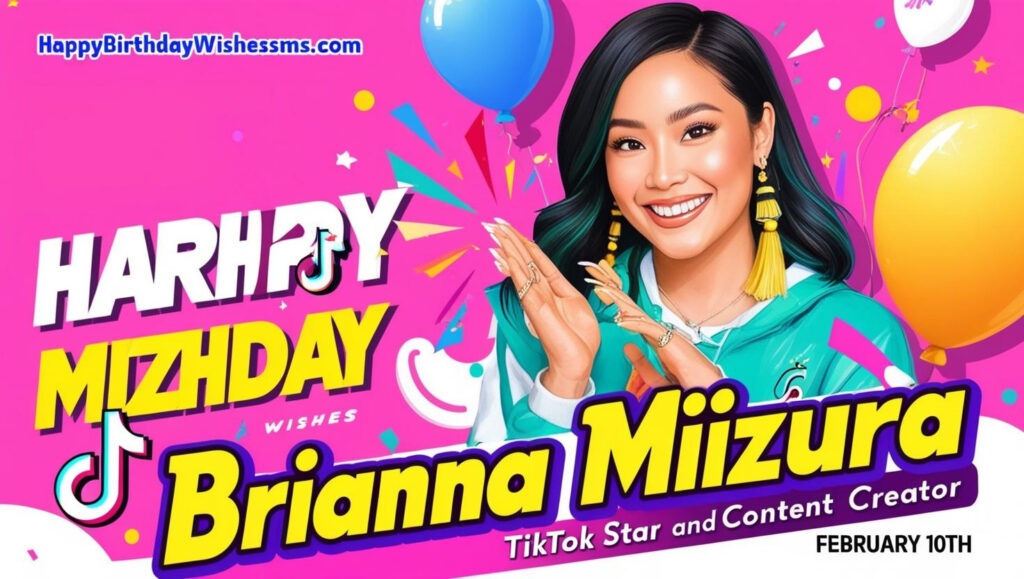 Wishes, SMS and Brianna Mizura's Birthday is renamed as a MIZHDAY