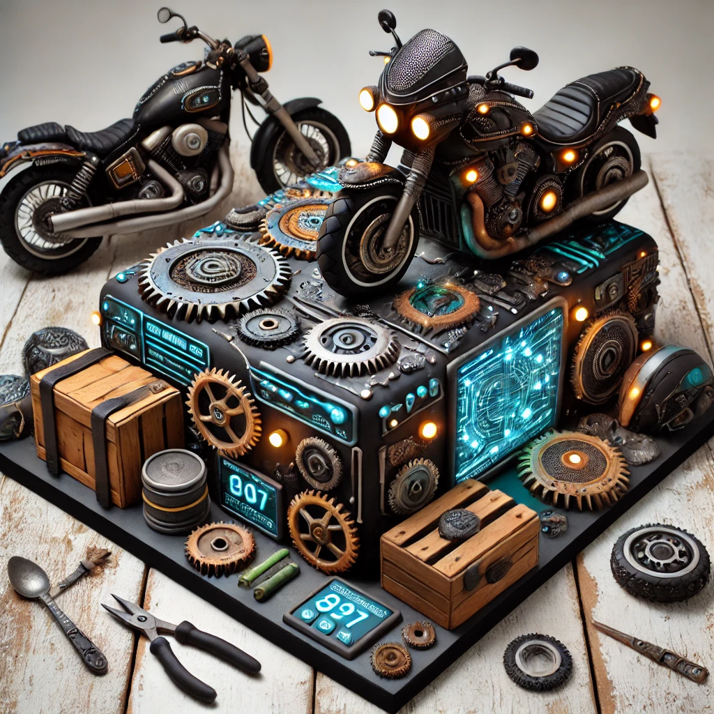 Birthday Cake for Biker