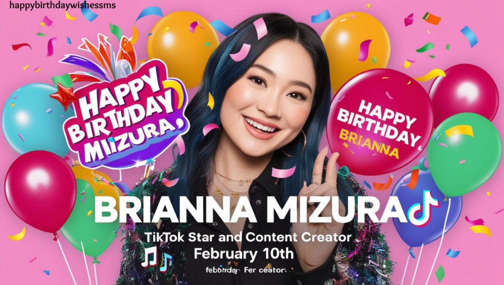 On the Brianna Mizura's Birthday digital celebration ideas.