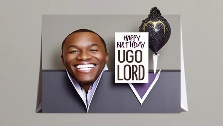 Birthday Wishes Card for Ugo Lord