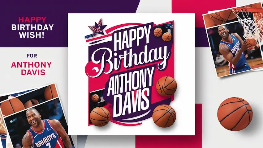 Birthday Wishes cards for Anthony Davis