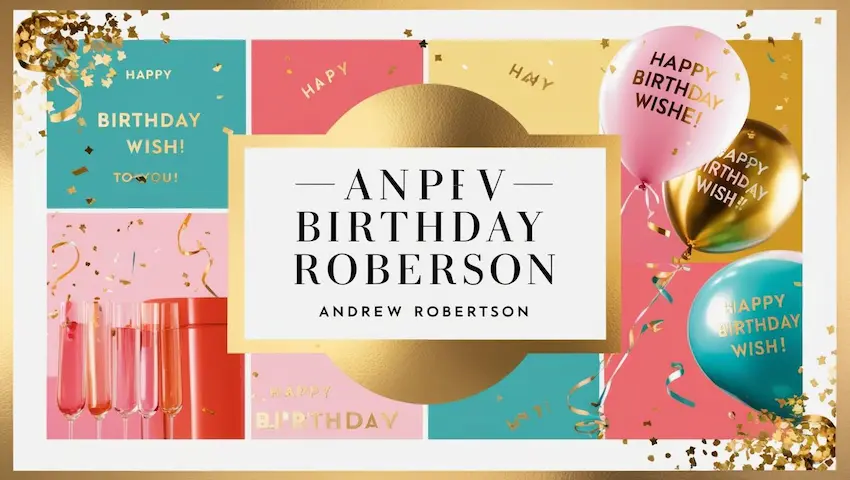 Birthday Wishes ideas for Andrew Robertson