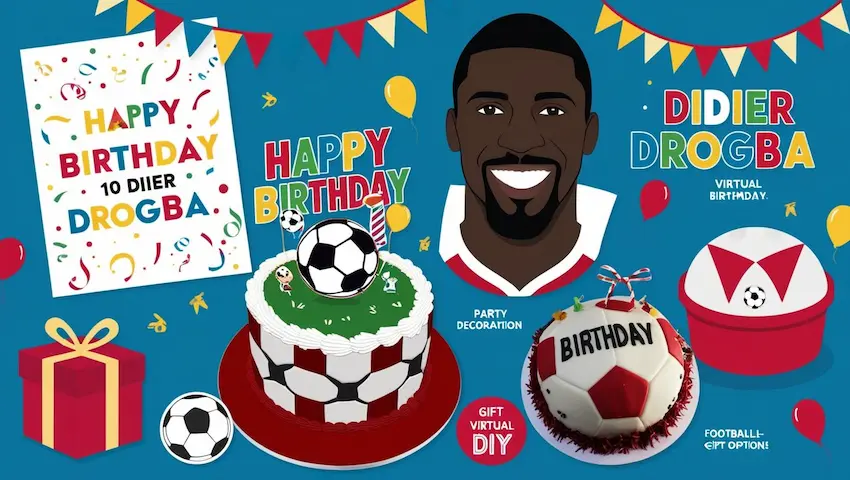 Happy Birthday Party Decoration Didier Drogba