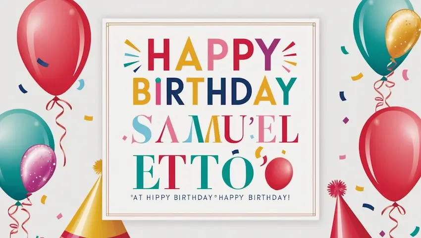 Happy Birthday Wishes For Samuel Etoo