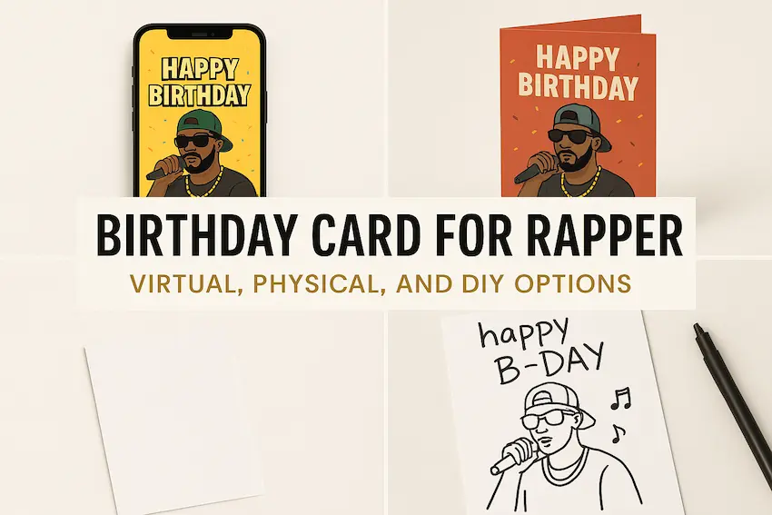Birthday Card For Rapper