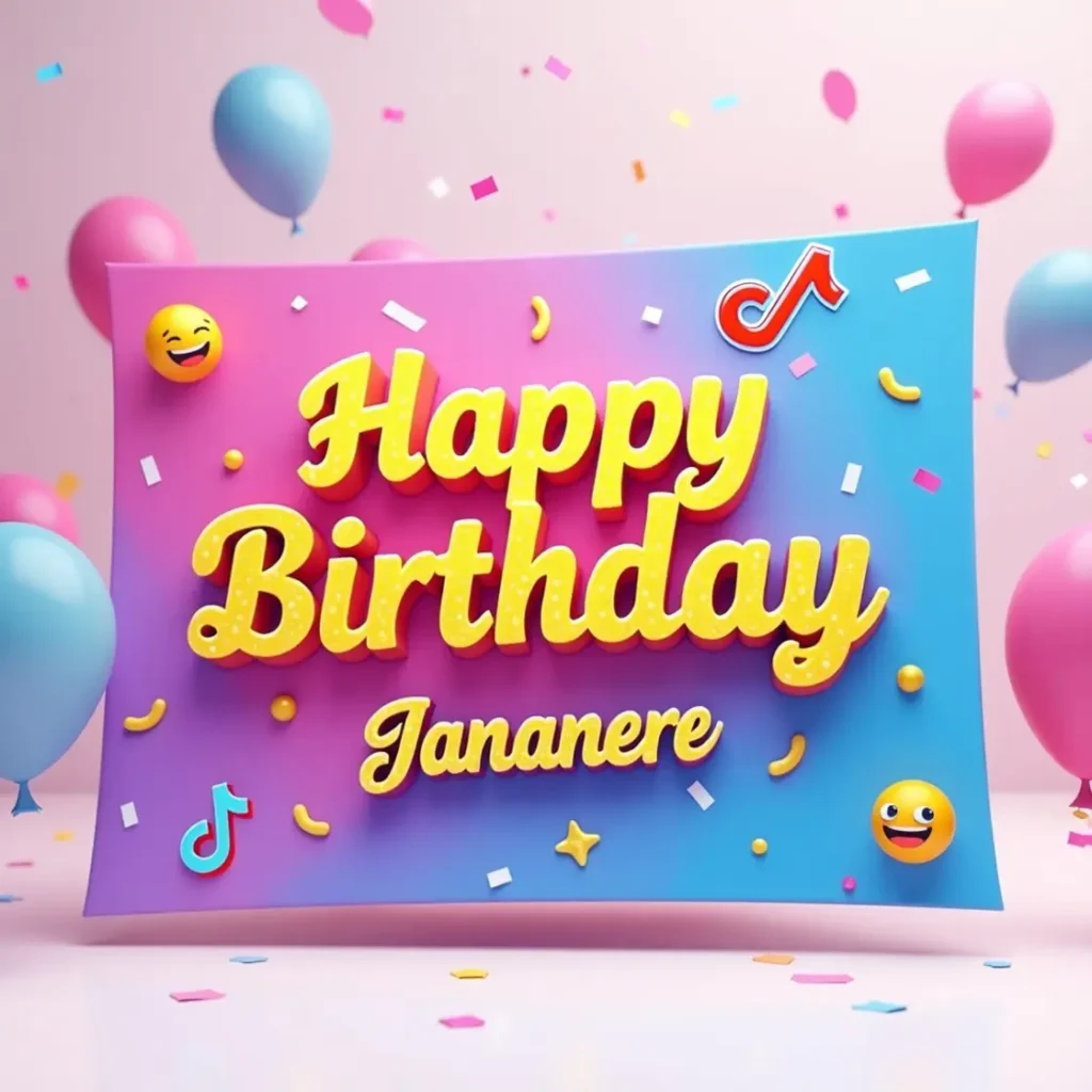 Birthday Card Ideas For TikTok Star