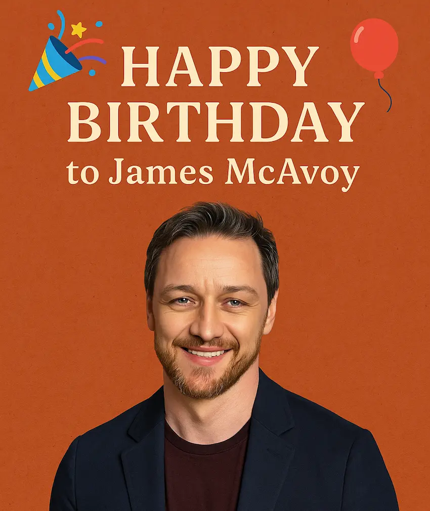 Birthday Wishes Ideas For Movie Actor James McAvoy