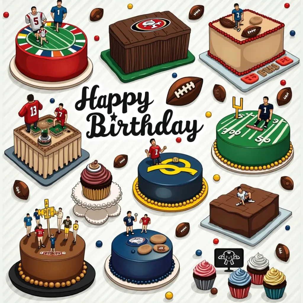 Birthday Cake For American Footballer
