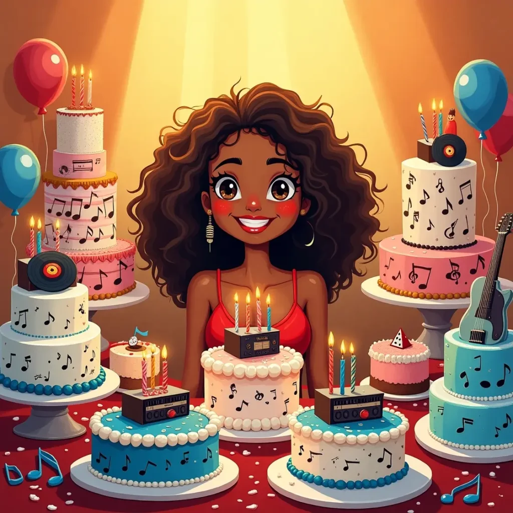 Birthday Cake For Pop Singer Adele