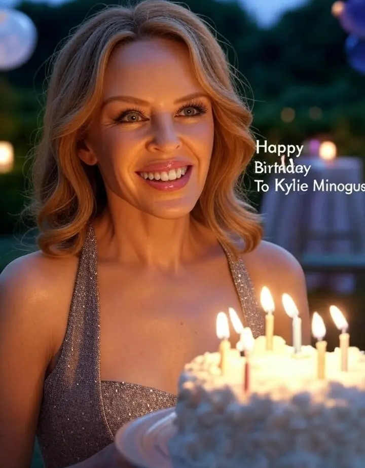 Birthday Cake Idea for Pop Singer Kylie Minogue