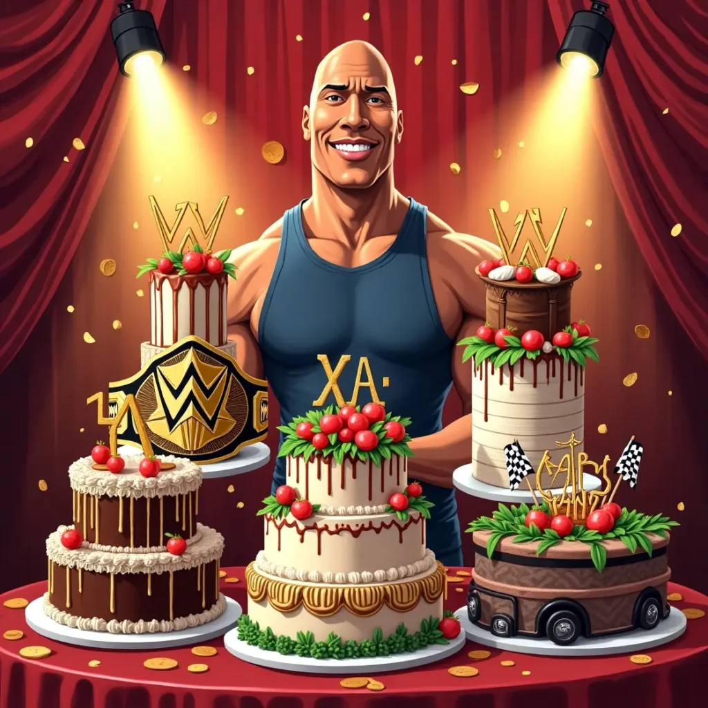 Birthday Cake Ideas For Dwayne Johnson