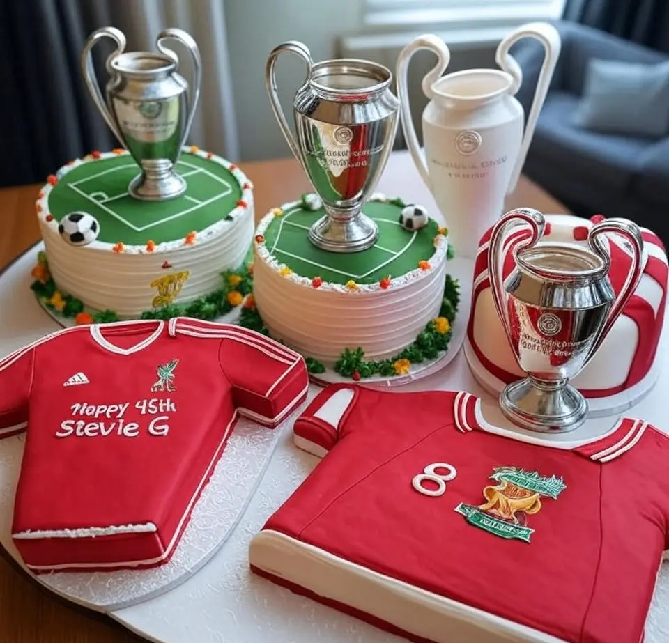 Birthday Cake Ideas for Soccer Player Steven Gerrard