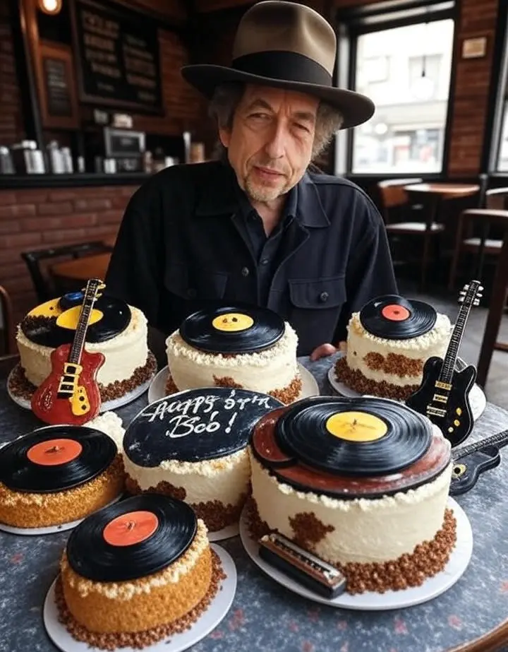 Birthday Cake for Folk Singer Bob Dylan