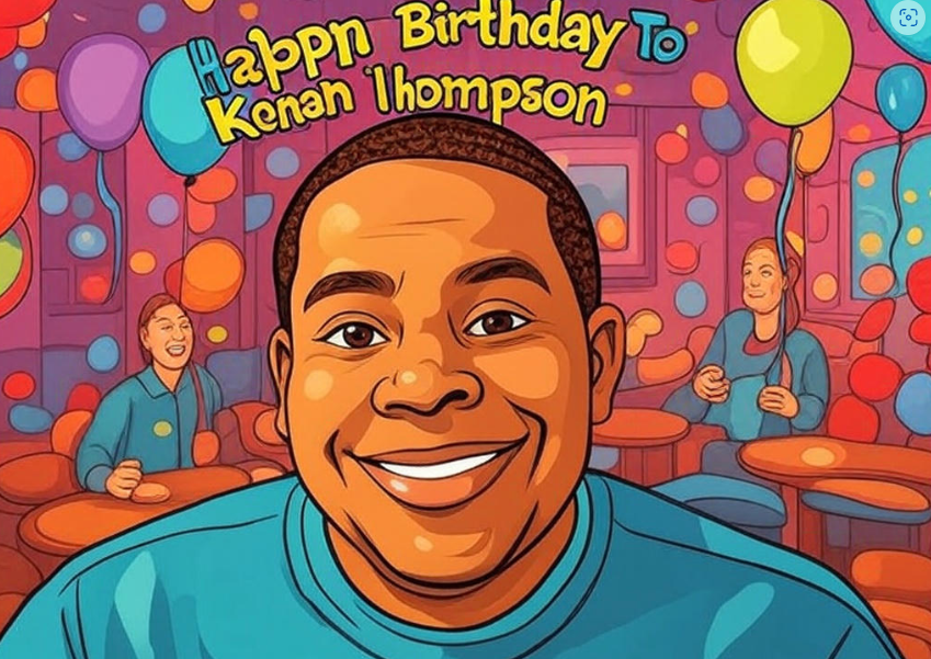 Birthday wishes card for Kenan Thompson Birthday wishes card Kenan Thompson