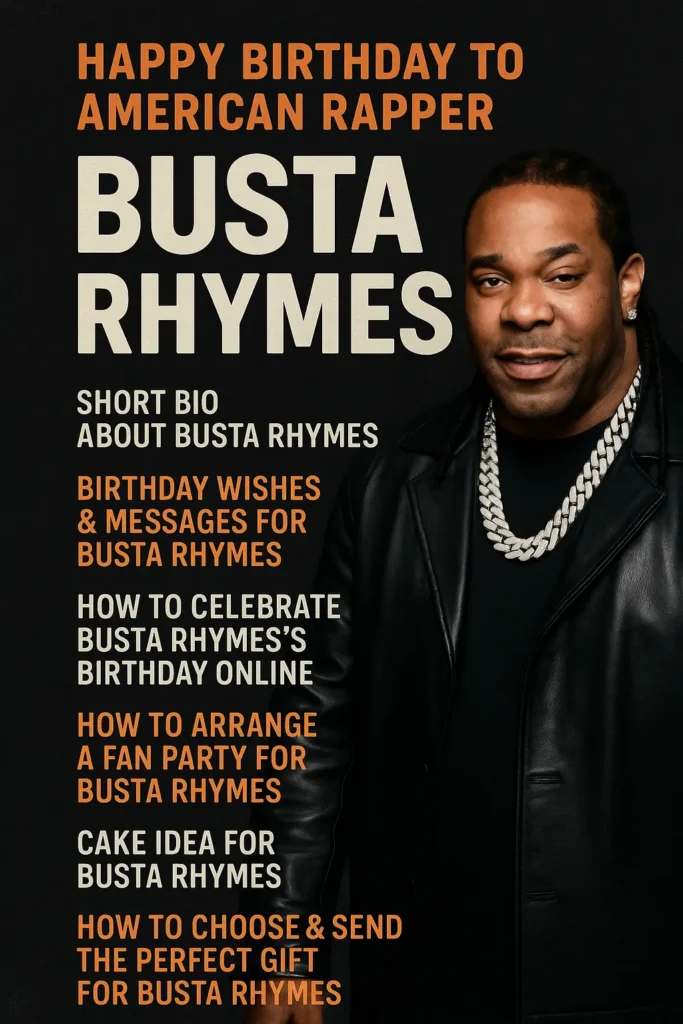 Birthday Wishes Messages for Busta Rhymes