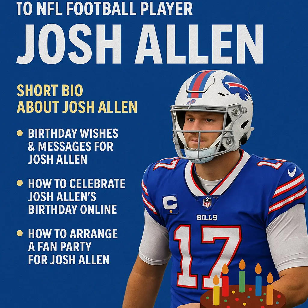 Birthday Wishes Messages for Josh Allen