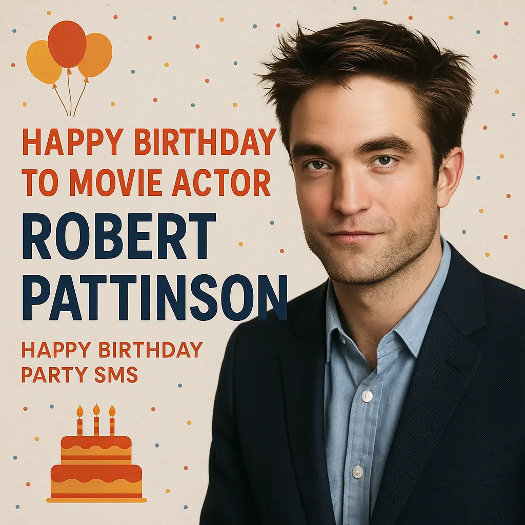 Birthday Wishes Messages for Robert Pattinson