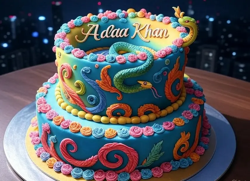 Birthday cake for Adaa Khan