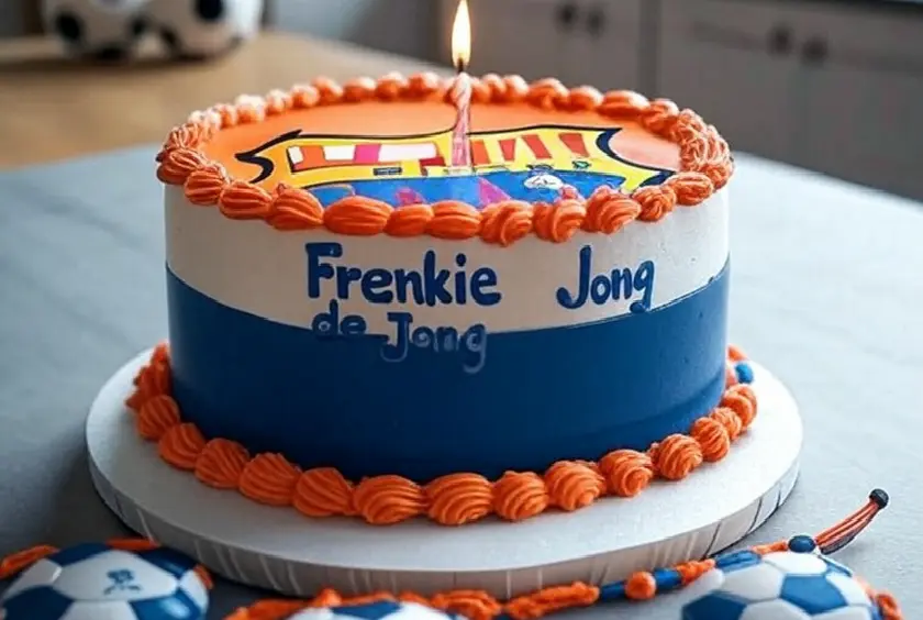 Birthday cake for Frenkie de Jong