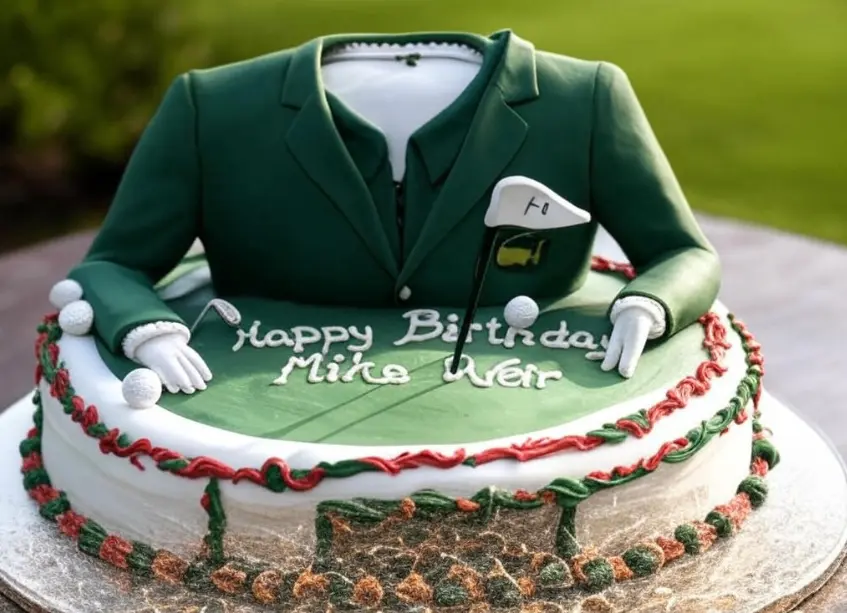 Birthday cake for Mike Weir