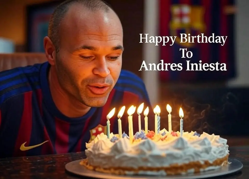 Birthday of Andres Iniesta