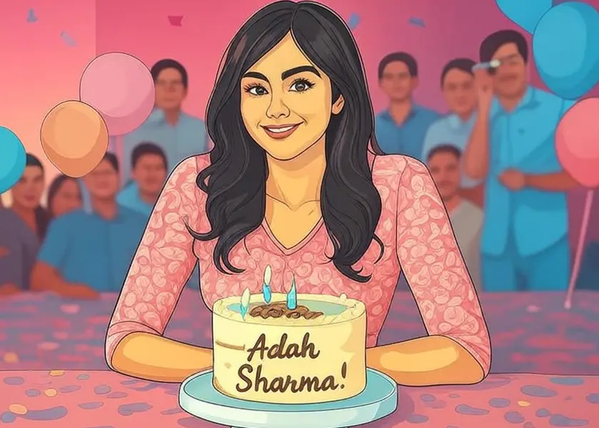 Birthday Wish Card for Adah Sharma Birthday Wish Card for Adah Sharma