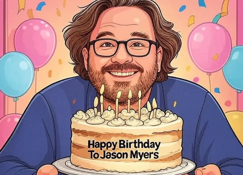 Birthday wish card for Jason Myers