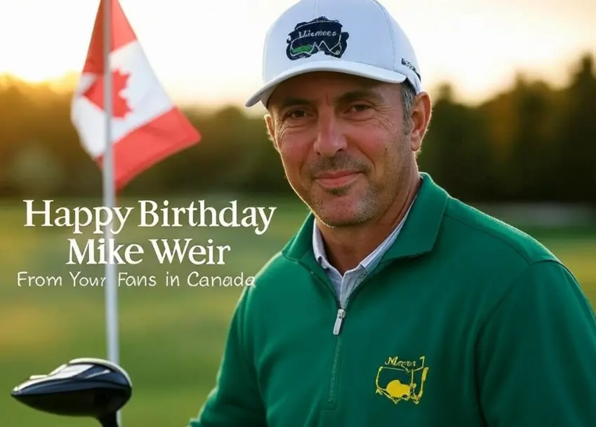 Birthday wish card for Mike Weir