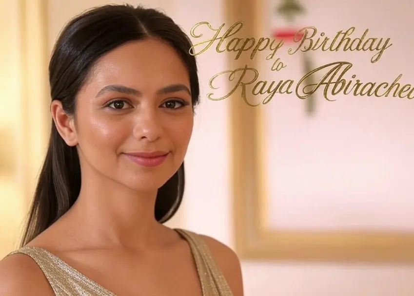 Birthday wish card for Raya Abirached