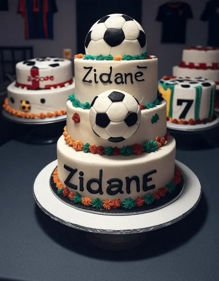 Birthday Cake Ideas for Zinedine Zidane