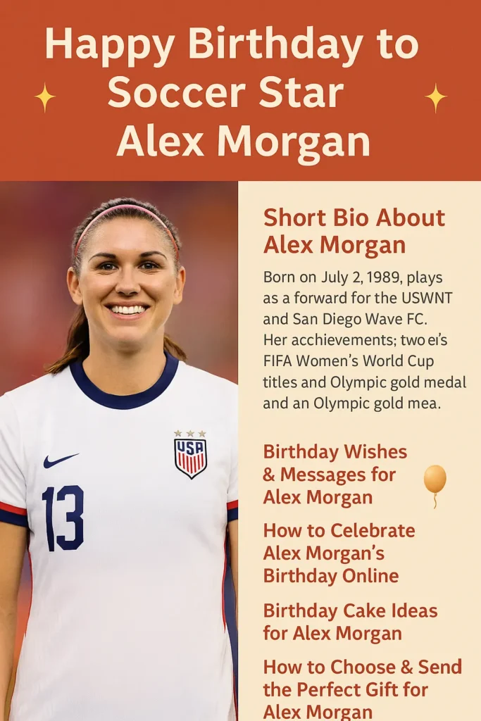 Birthday Wishes Messages for Alex Morgan