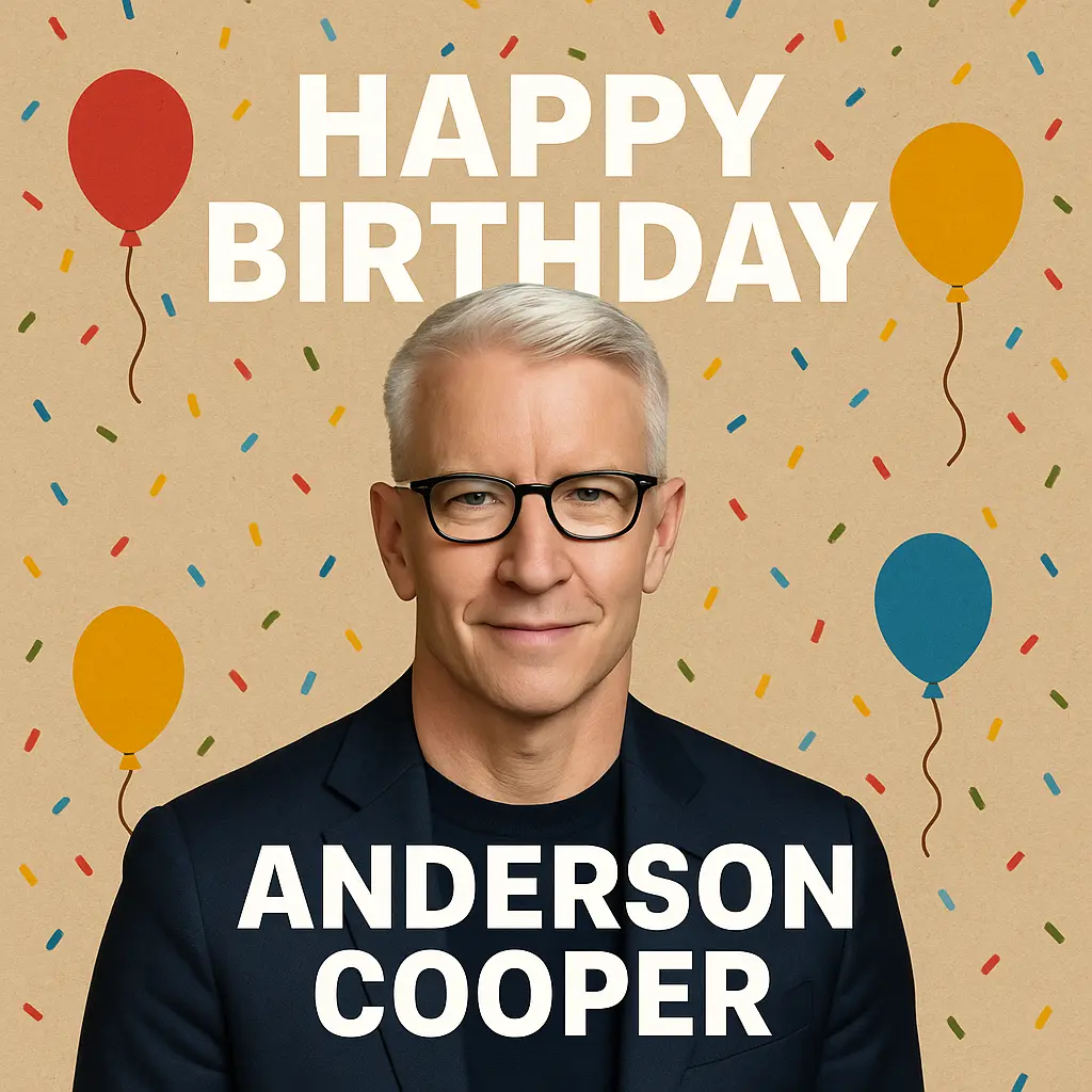 Birthday Wishes Messages for Anderson Cooper