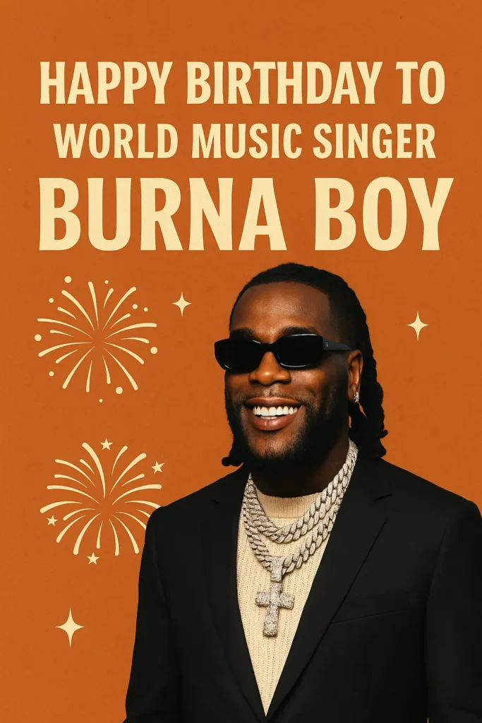 Birthday Wishes Messages for Burna Boy