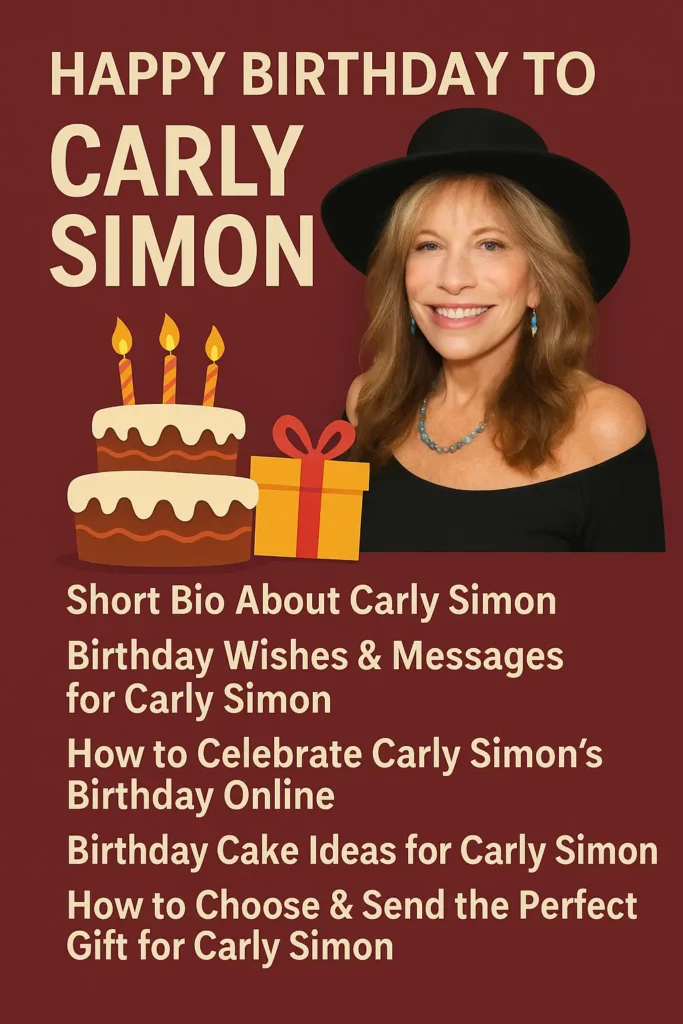 Birthday Wishes Messages for Carly Simon
