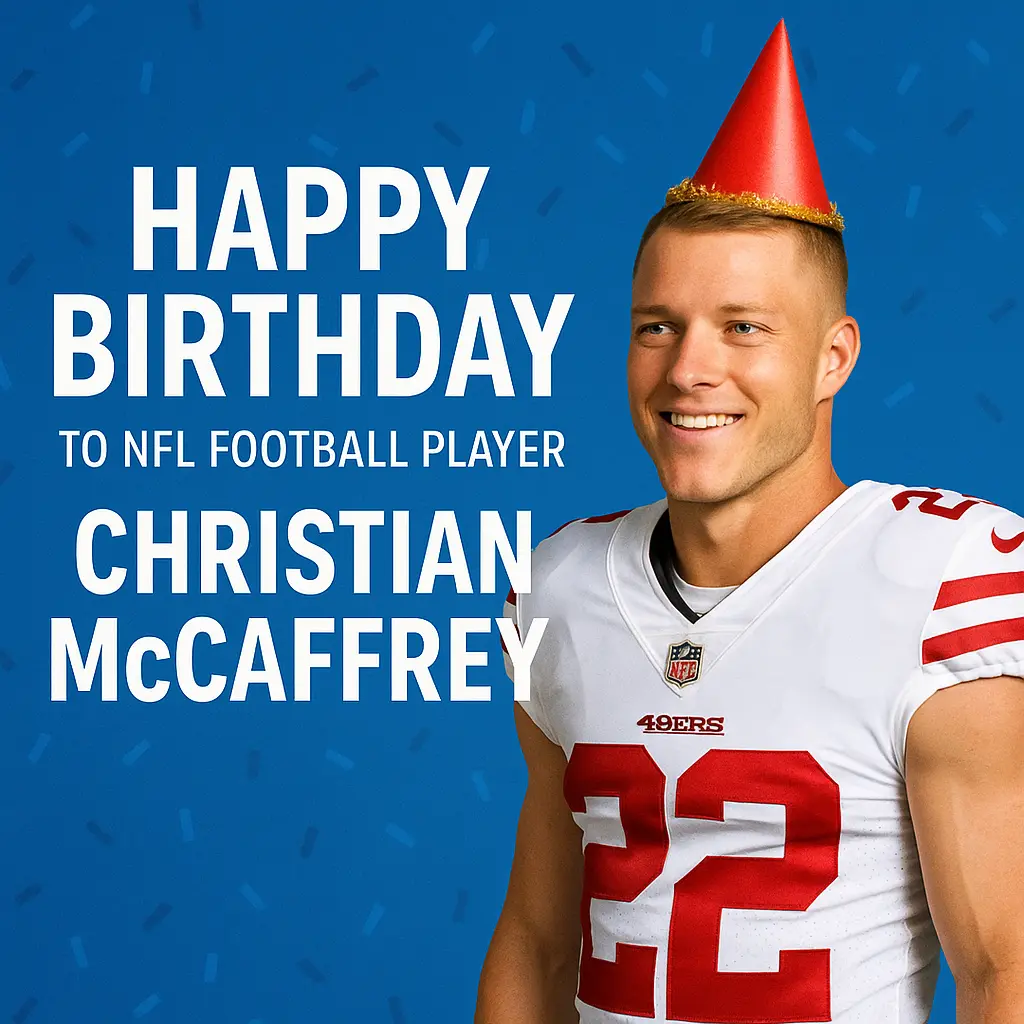 Birthday Wishes Messages for Christian McCaffrey