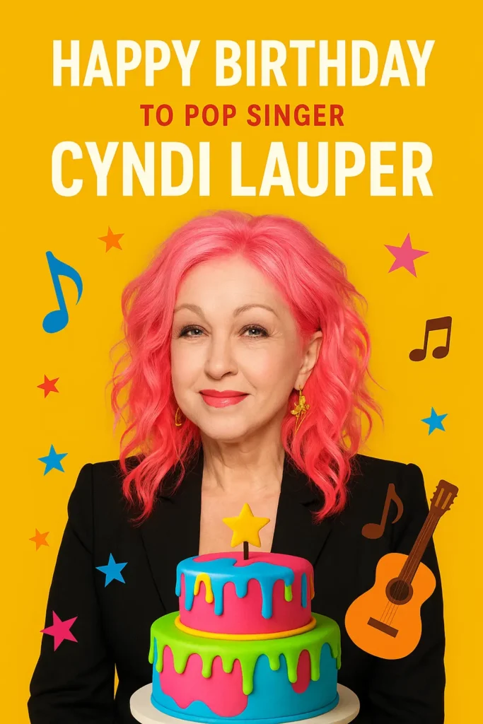 Birthday Wishes Messages for Cyndi Lauper