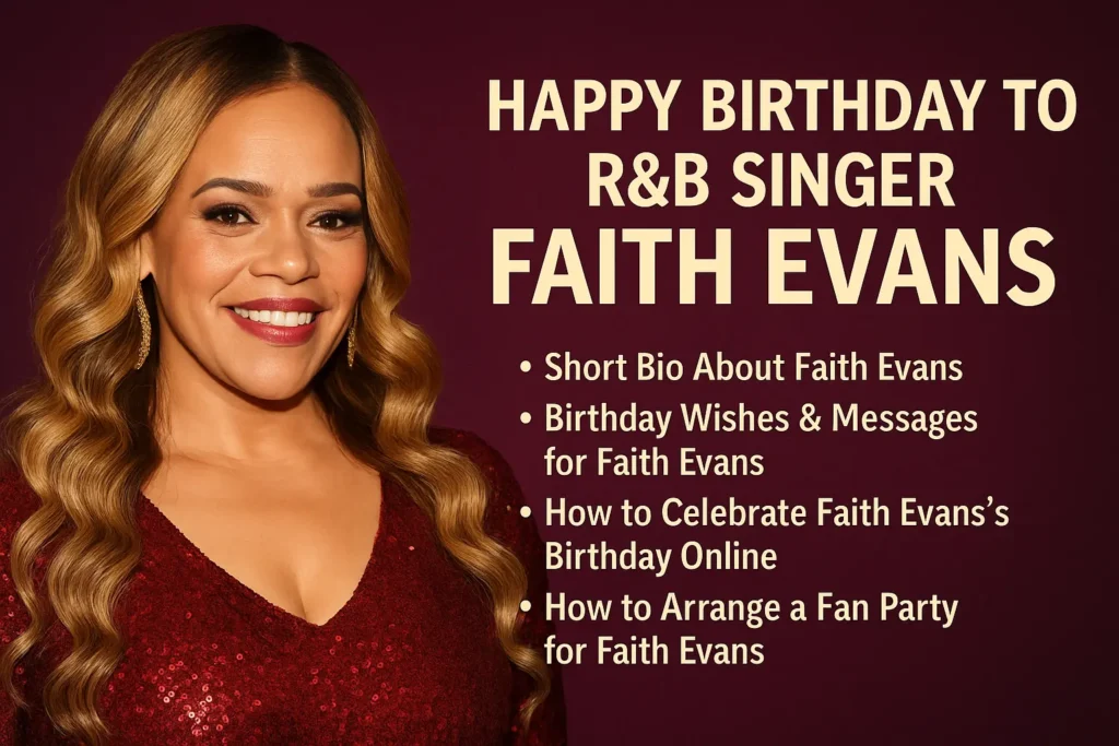 Birthday Wishes Messages for Faith Evans