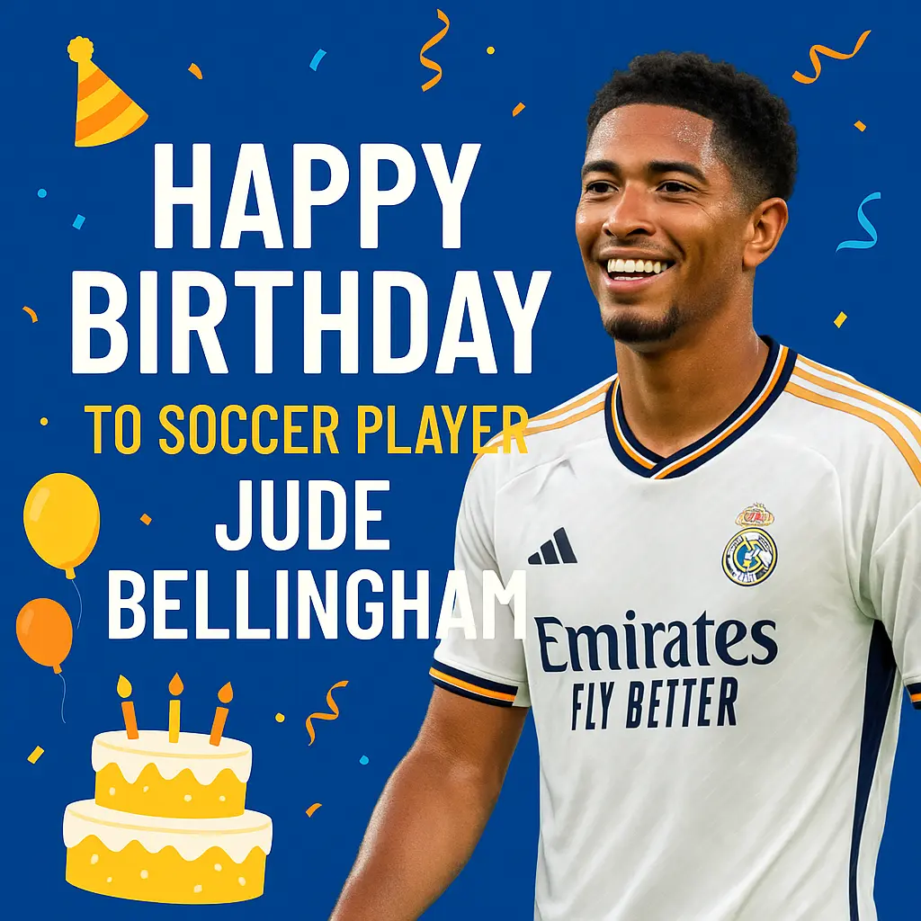 Birthday Wishes Messages for Jude Bellingham