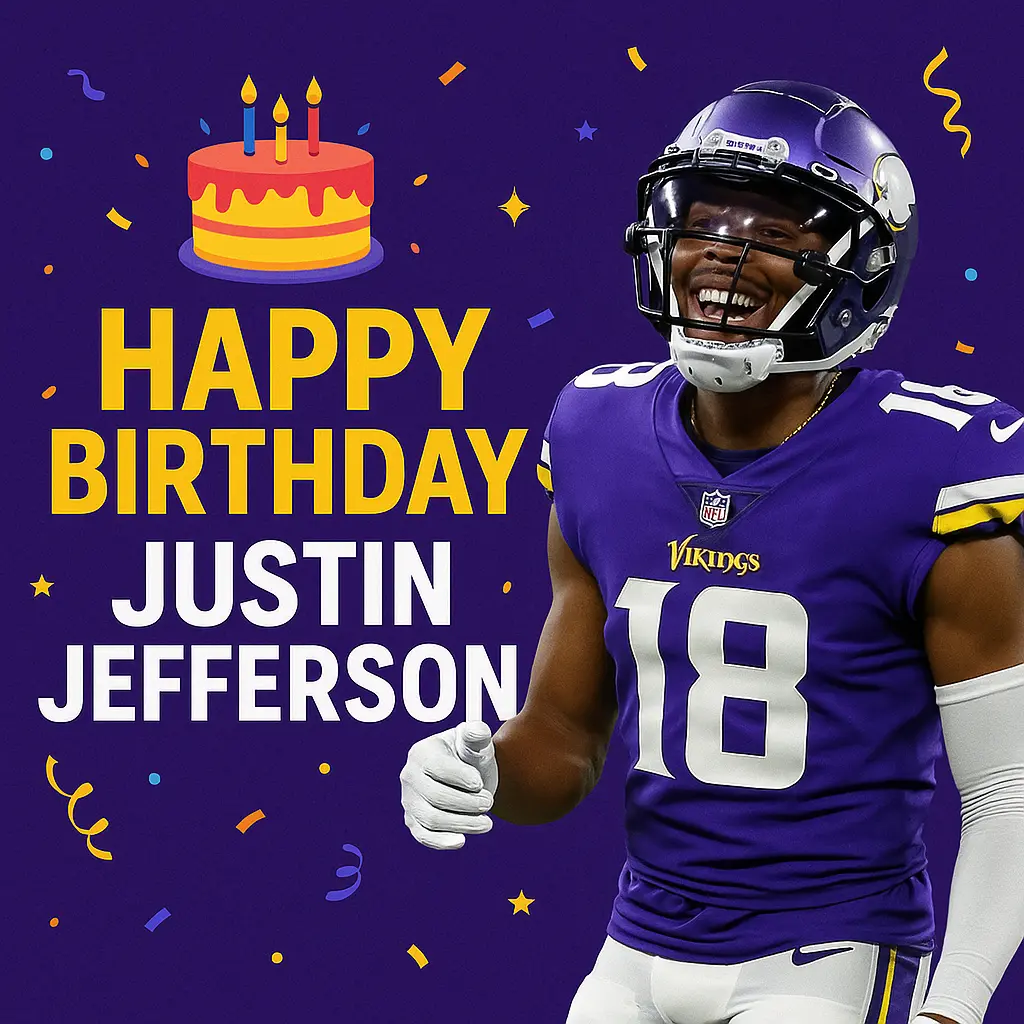 Birthday Wishes Messages for Justin Jefferson