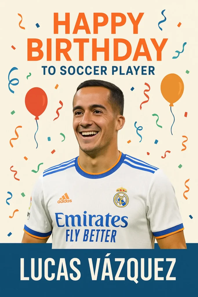 Birthday Wishes Messages for Lucas Vazquez