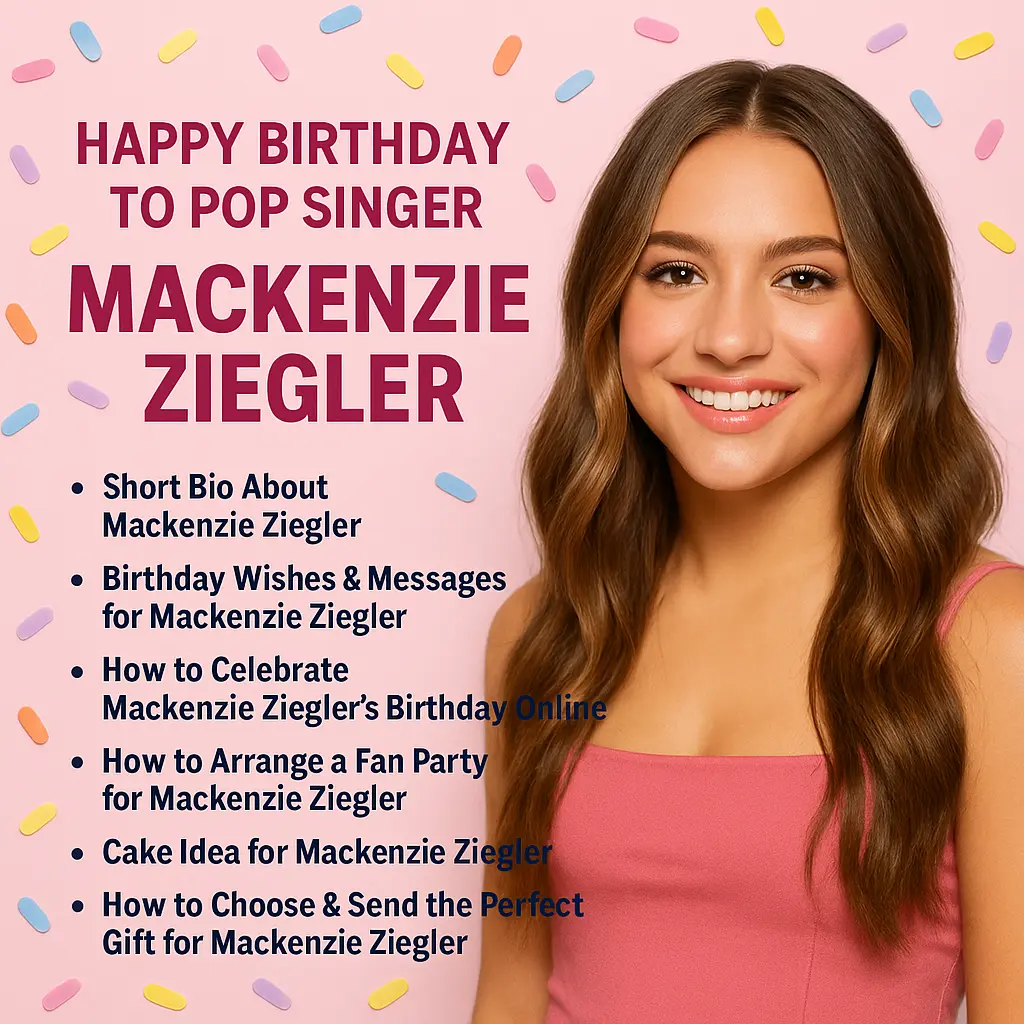Birthday Wishes Messages for Mackenzie Ziegler