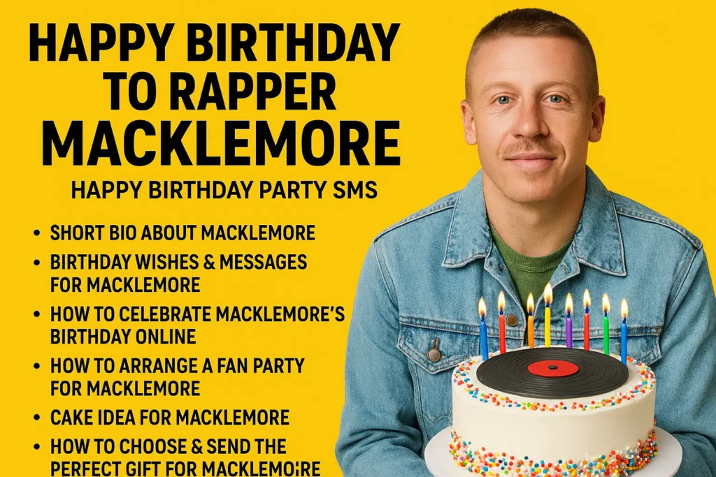 Birthday Wishes Messages for Macklemore