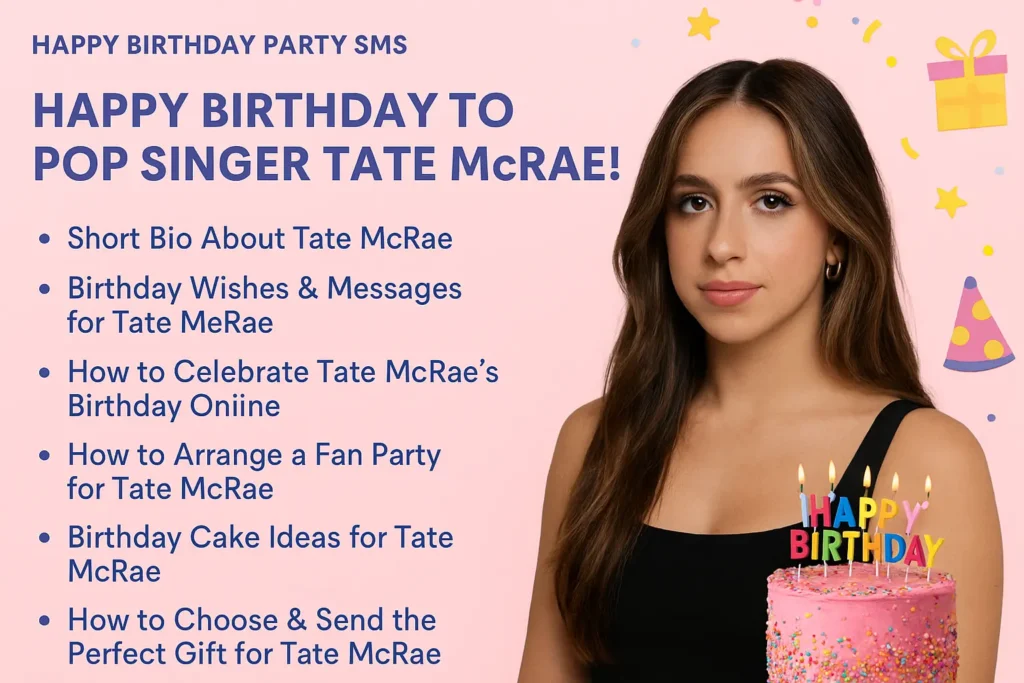 Birthday Wishes Messages for Tate McRae