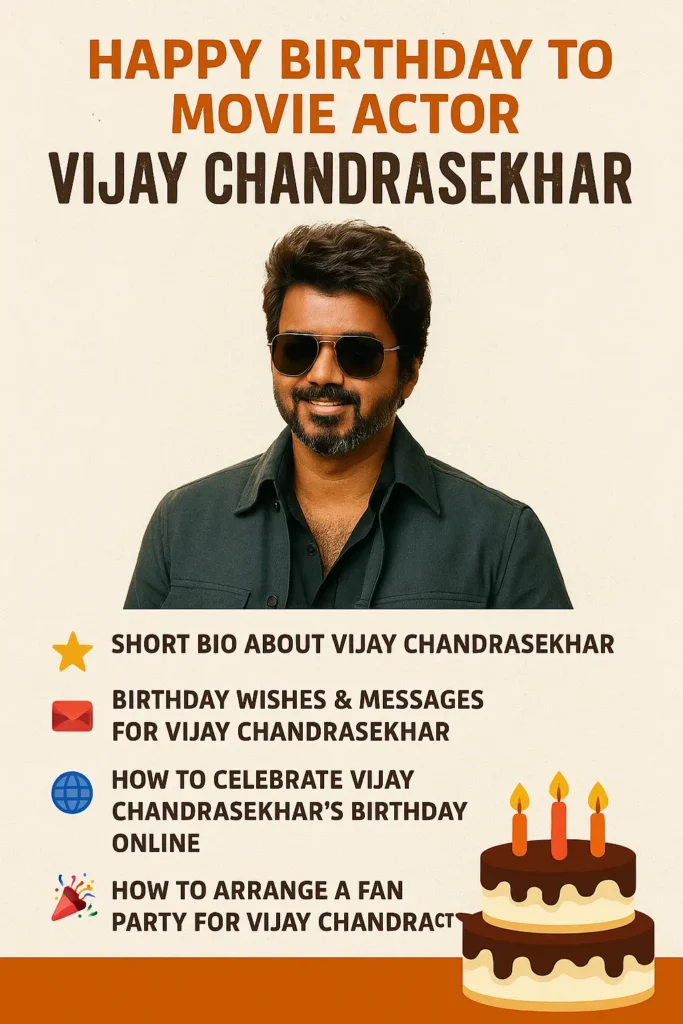 Birthday Wishes Messages for Thalapathy Vijay