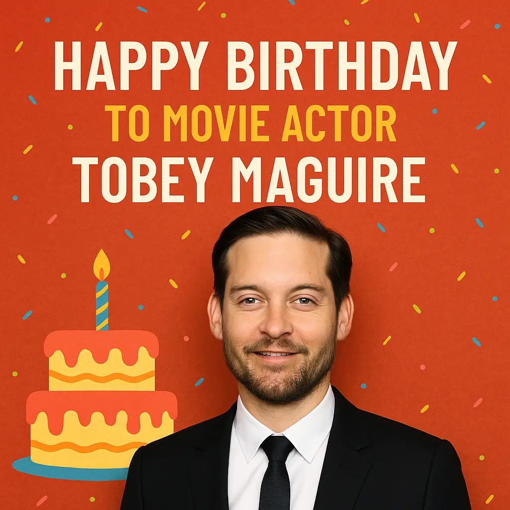 Birthday Wishes Messages for Tobey Maguire