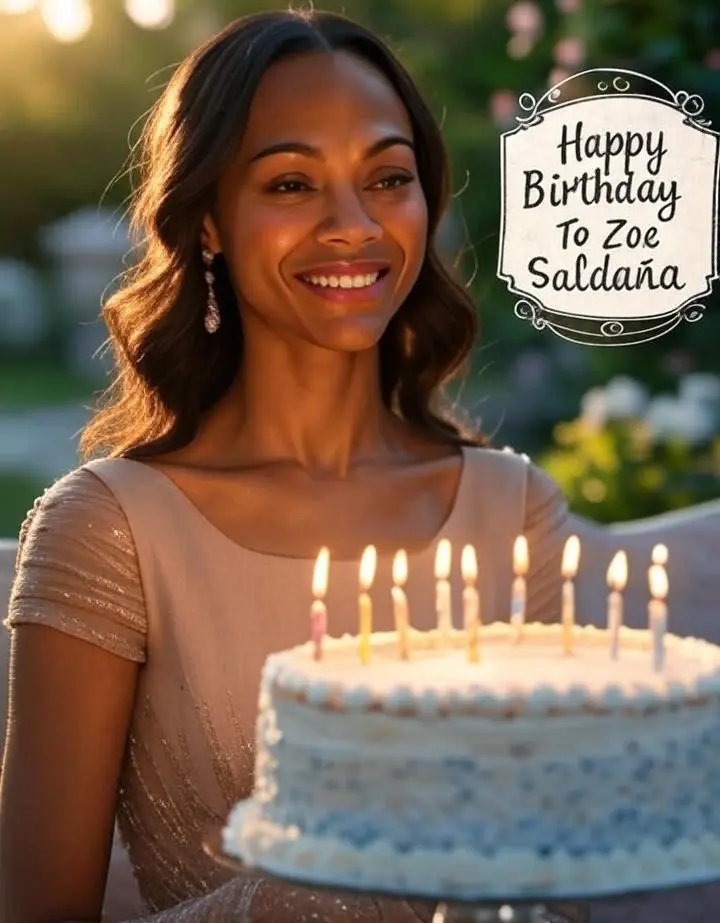 Birthday of Zoe Saldaña