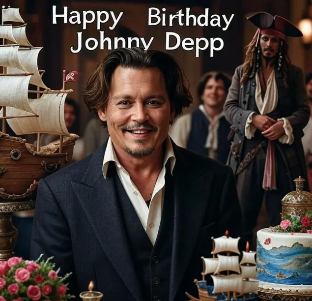 Birthday wish card for Johnny Depp