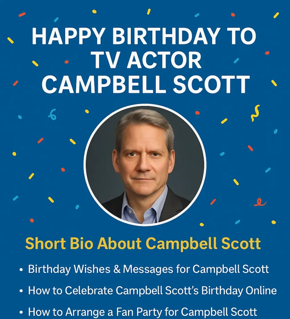 Birthday Wishes Messages for Campbell Scott