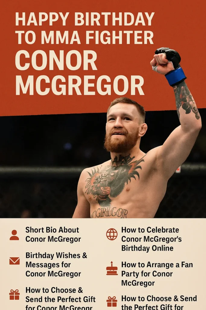 Birthday Wishes Messages for Conor McGregor